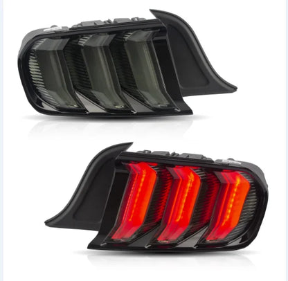 VLAND LED Tail Lights for Ford Mustang S550 2015–2023 Sequential Turn Signal 5 Modes Rear Lamps Assembly