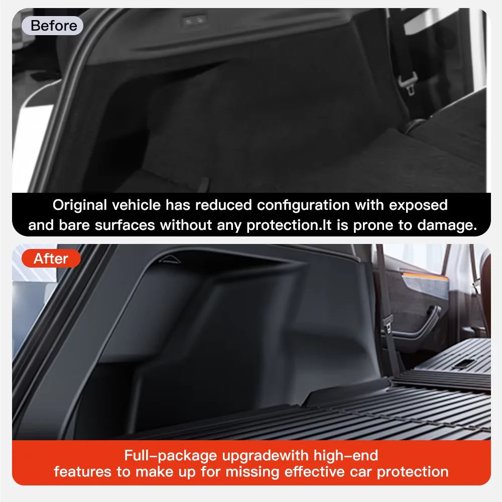 YZ for Tesla Model Y/YL Juniper 2026 Rear Trunk Side Anti-Kick Pad Full Coverage Protection Kit Car Anti-dirty Pad Accessories