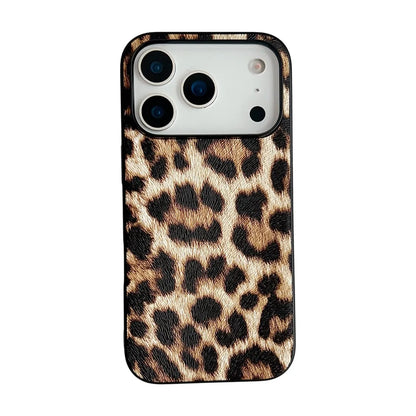 Snake Lichi Pattern Leopard Print PU Leather Case For iPhone18 17 Air 16 15 14 Plus Pro Max Shockproof Rugged Protect Back Cover