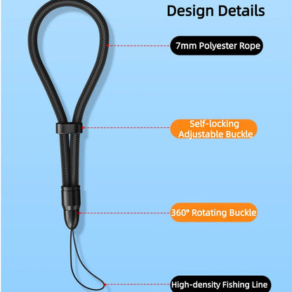 Multifunctional Mobile Phone Strap Bullet Shaped Phone Case Short Rope Adjustable Length Lanyard for Earphones and U-disk