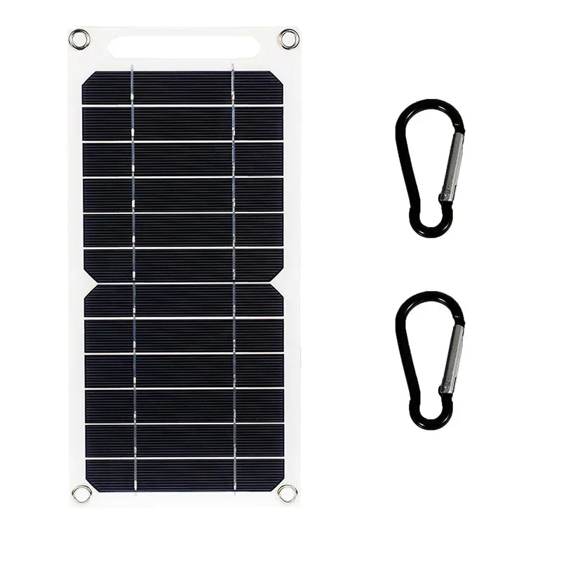 30W Solar Panel With USB Waterproof Outdoor Hiking And Camping Portable Battery Mobile Phone Charging Bank Charging Panel 6.8V - Urbizia