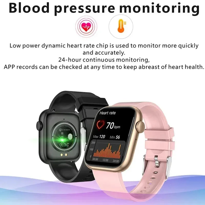 LIGE Smart Watch For Women Full Touch Screen Bluetooth Call Waterproof Watches Sport Fitness Tracker Smartwatch Lady Reloj Mujer - Urbizia