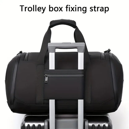 Large Capacity Carry on Travel Bag for Men Spacious Sports Gym Bag with Multiple Compartments Weekend Overnight Duffel Bag