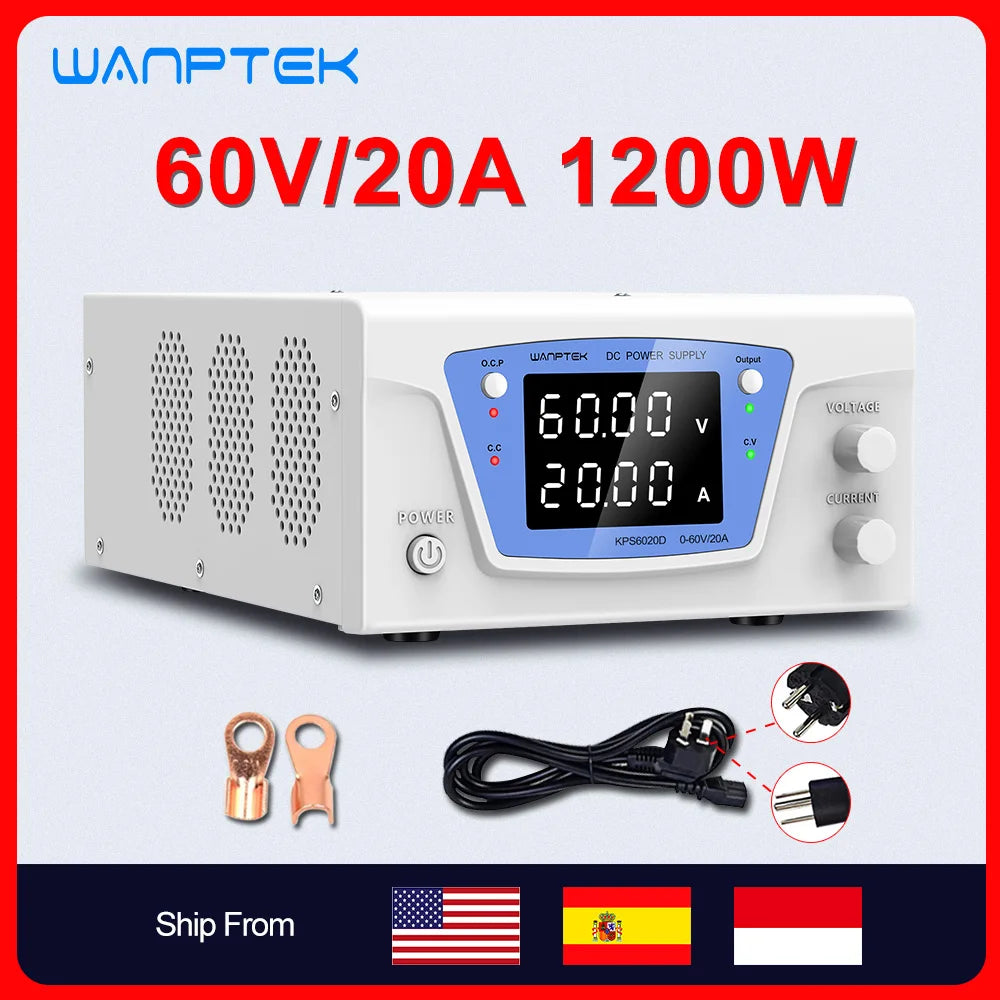 Lab DC Stabilized Power Supply Adjustable Variable Digital Regulated Power Supply 100V 60V 30V 15V 10A 20A 40A 60A Bench Source