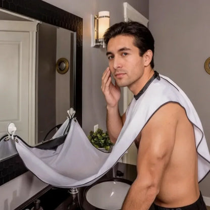 Male Shaving Apron & Beard Catcher – Haircut & Shaving Cape for Men - Urbizia