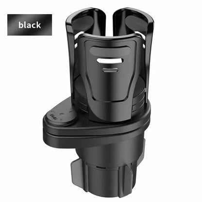 Car Cup Holder with Two-Layer Beverage Rack - Urbizia