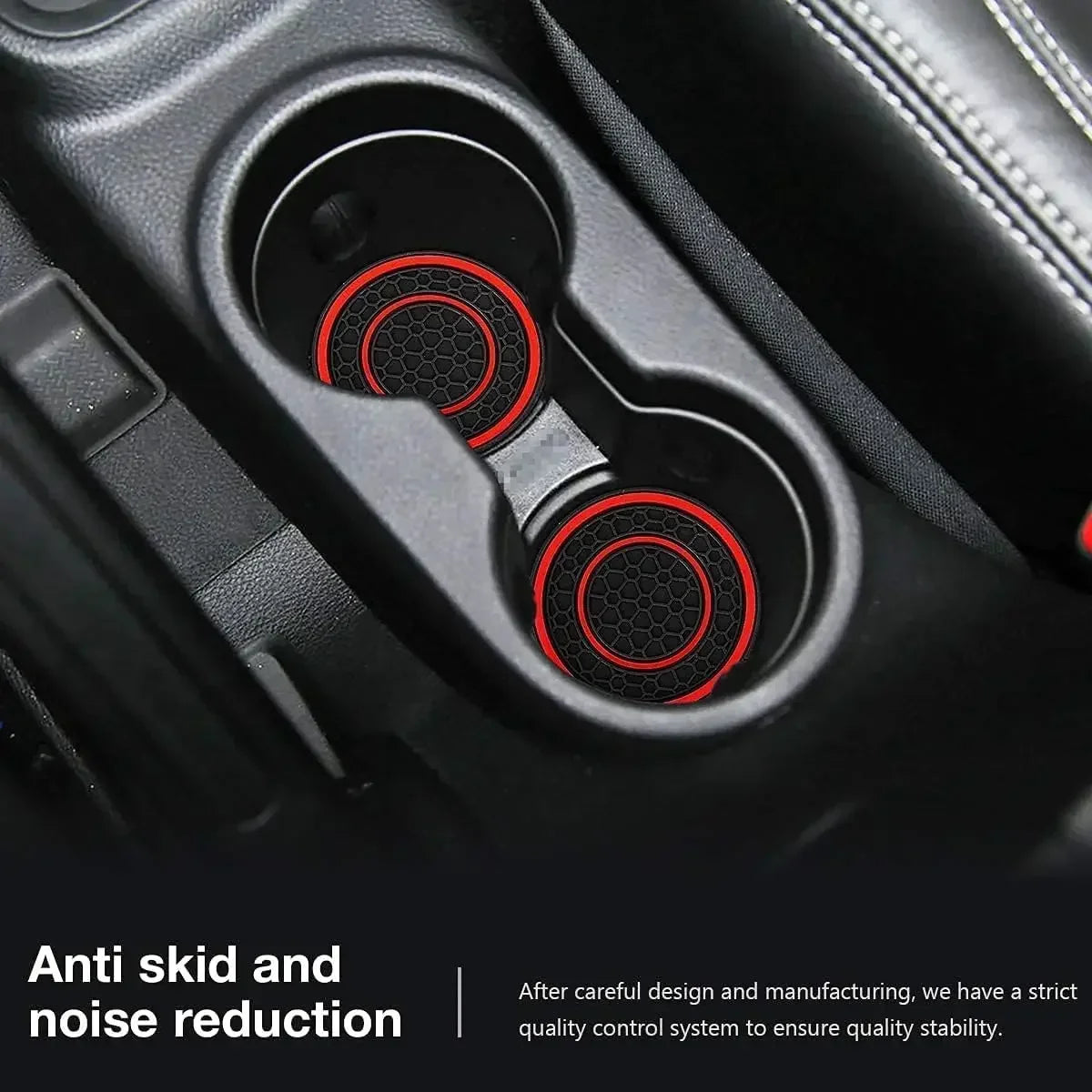 New 2-piece Anti Slip Mat, Car Coaster, Durable Car Cup Holder, Coaster, Universal, Dust-proof Protection for Car Interior