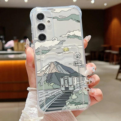Card Bag Wallet TPU Case for Samsung Galaxy Series