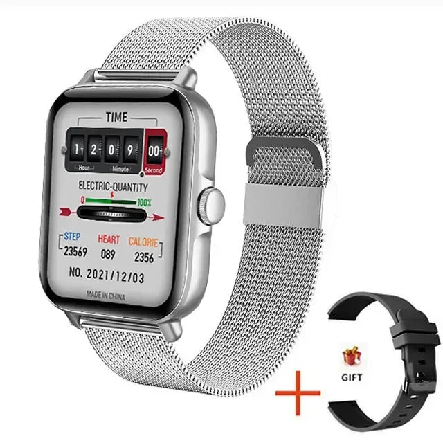 2025 2.01'' Smart Watch Bluetooth Call Play Music Smartwatch Fitness Clock Sport Waterproof Watches for Men Women iPhone Android - Urbizia