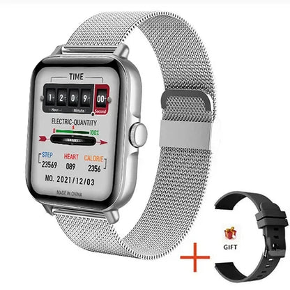 2025 2.01'' Smart Watch Bluetooth Call Play Music Smartwatch Fitness Clock Sport Waterproof Watches for Men Women iPhone Android - Urbizia