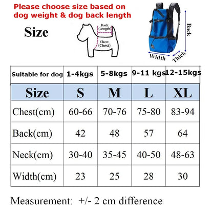 Hiking Pet Dog Carrier Travel Backpack Outdoor Ventilation Breathable Bicycle Motorcycle Outdoor Sport Mesh Bag Drop Shipping - Urbizia