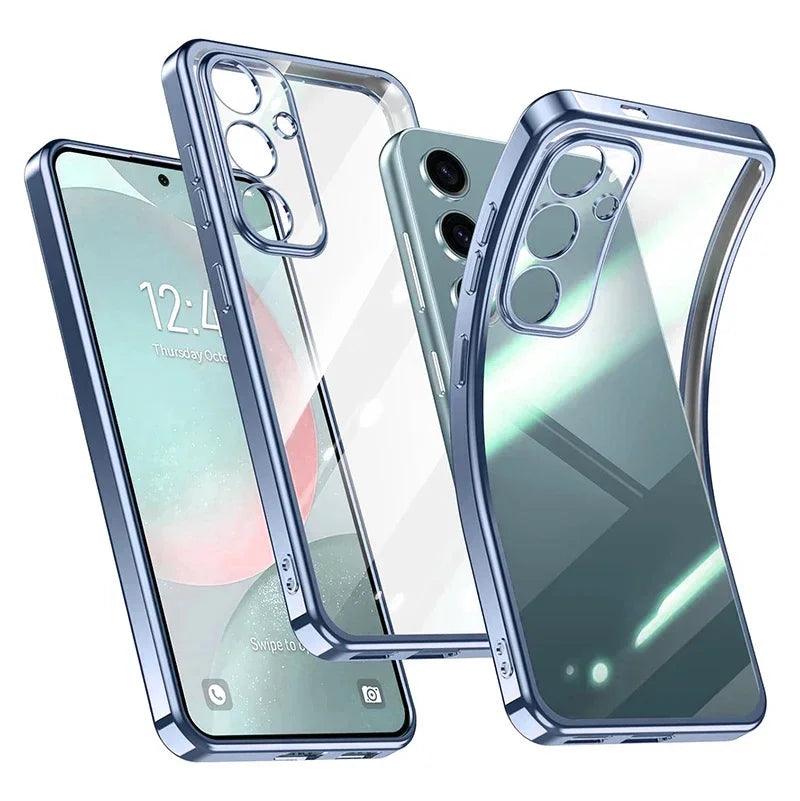 Plating Silicone Clear MagSafe Case for Samsung Galaxy
