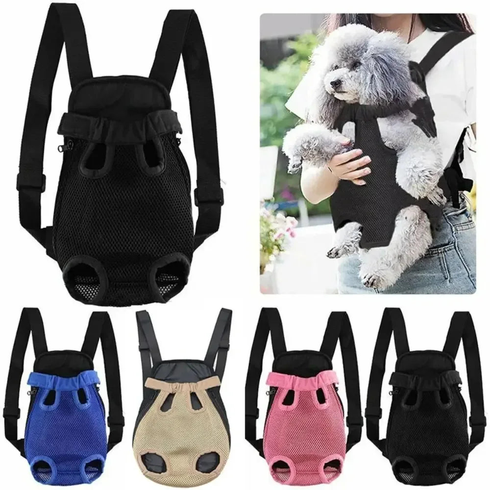 Adjustable Dog Front Carrier Legs Out Dog Backpack Carrier Pet Carrier Backpack for Small Dogs Cats and Puppies - Urbizia