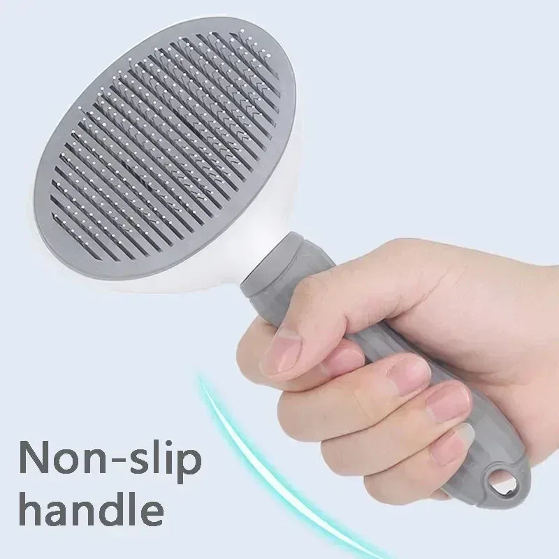 Pet Dog Brush Cat Comb Self Cleaning Pet Hair Remover Brush For Dogs Cats Grooming Tools Pets Dematting Comb Dogs Accessories - Urbizia
