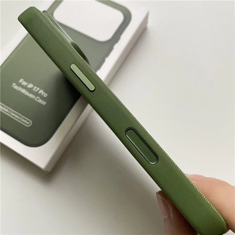 Magnetic Animation Original Tech Woven Case For iPhone 17Pro 16 18Pro 17Pro Max For Magsafe AI Touch Camera Button Boxed Cover