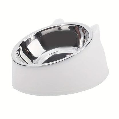 1pc Stainless Steel Food Drinking Feeding Bowls, for Kitten Puppy Cats Dogs Daily Feeding, Durable Non-Slip Pet Feeder Supplies