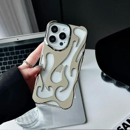 3D Flame Matte TPU Case for iPhone 17–11 Series
