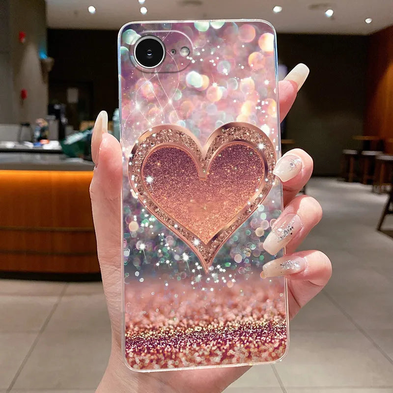 For iPhone 16e Case Clear Luxury Fashion Butterfly Flowers Soft TPU Silicone Jelly Back Cover for Apple iPhone 16e Phone Case
