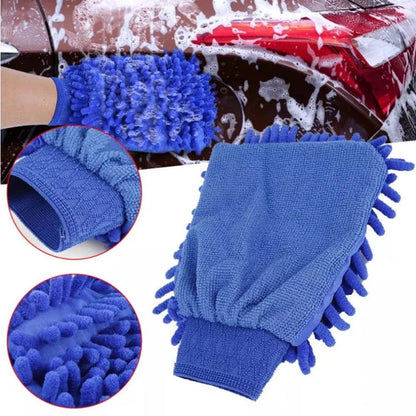1/3/5pcs, Middle size! Microfiber Car Wash Gloves,Auto Single-Side Ultra Absorbent Car Sponge Scratch Microfiber Cleaning Tool