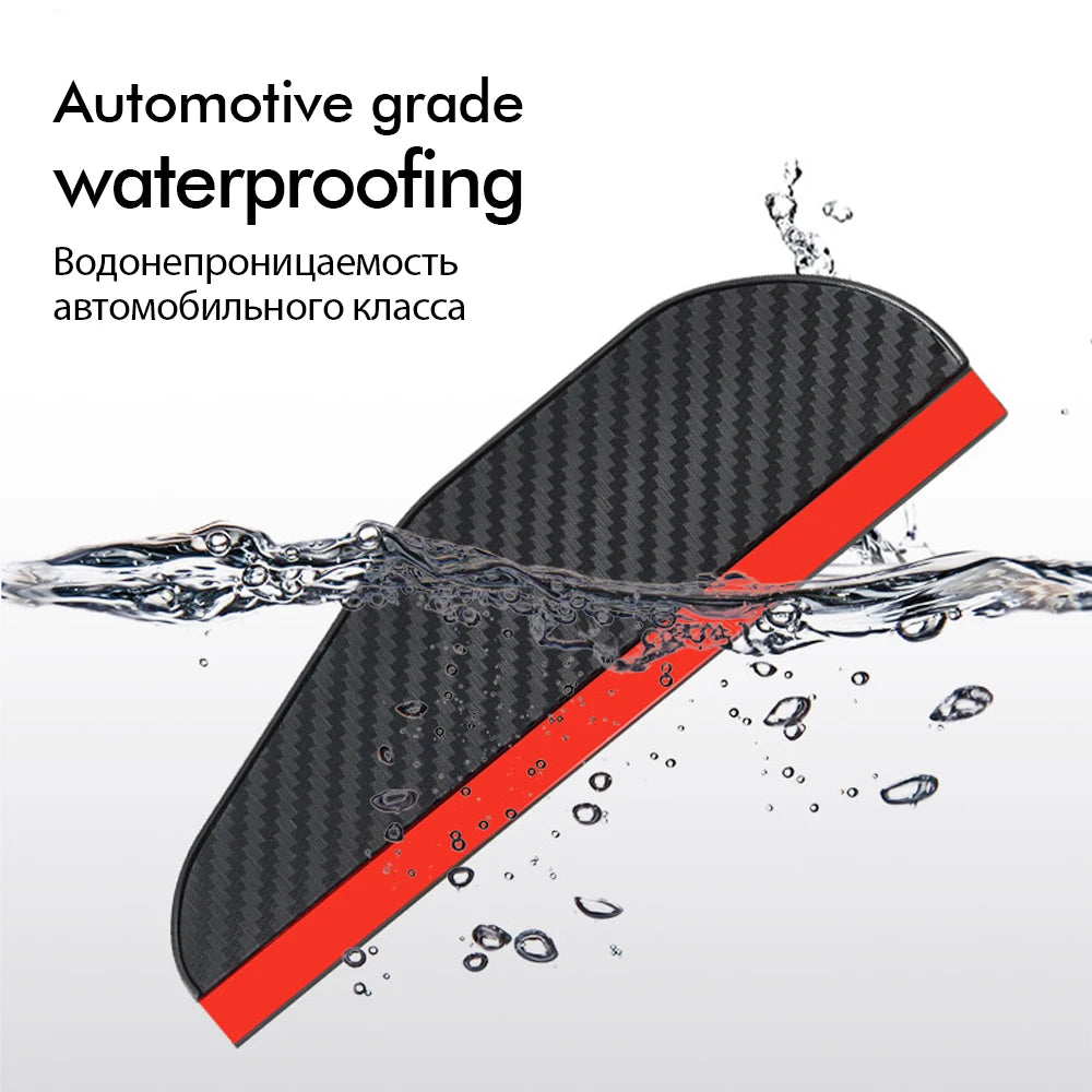 2PCS Car Rearview Mirror Rain Eyebrow Protector Clear Vision Cars Mirror Accessories for Rearview Mirror Sun Visor Shade Cover