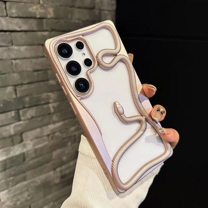 Plating 3D Snake TPU Case for Samsung Galaxy Series