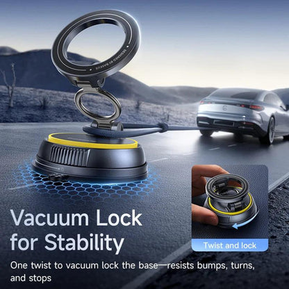 Baseus Magnetic Car Phone Holder Vacuum Suction Cup Stand 360° Rotation Мagnet Holder For iPhone Gym/Driving Vacuum Phone Stand