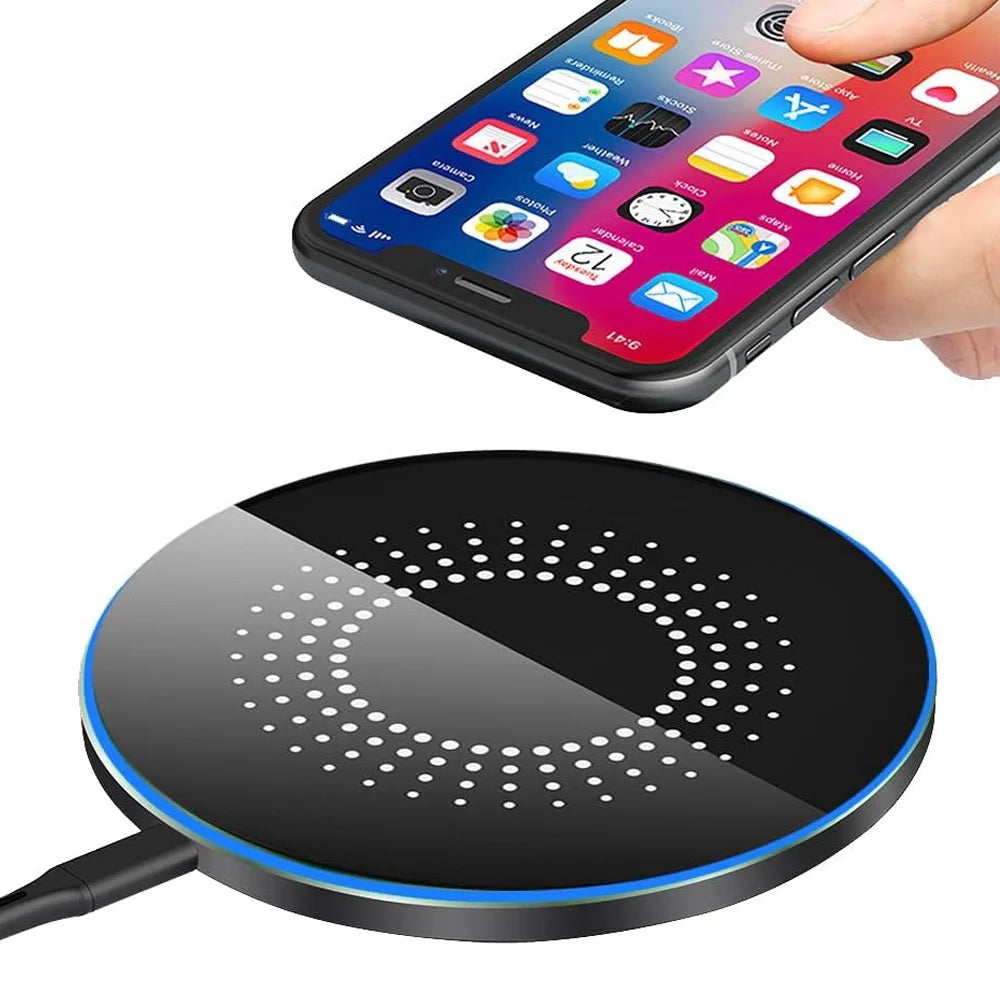 Wireless Fast Charging Dock Station, Induction Charger Pad,for iPhone 17,16, 15,14, Samsung, Xiaomi Phone Chargers,