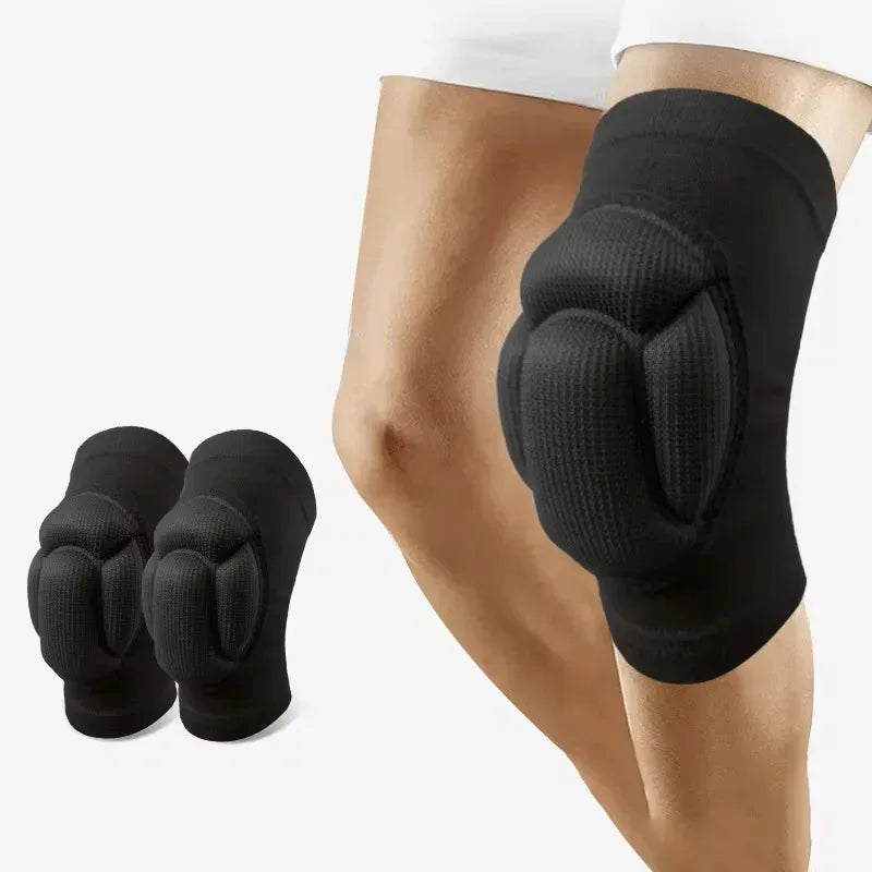 1Pair Thickened Protection Sports Kneepad Gym Support Fitness Gear Gear Basketball Brace Protector Male/Female Non Slip Pads - Urbizia