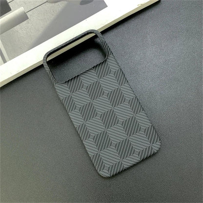 iPhone Slim Carbon Fiber Checkered Matte Case