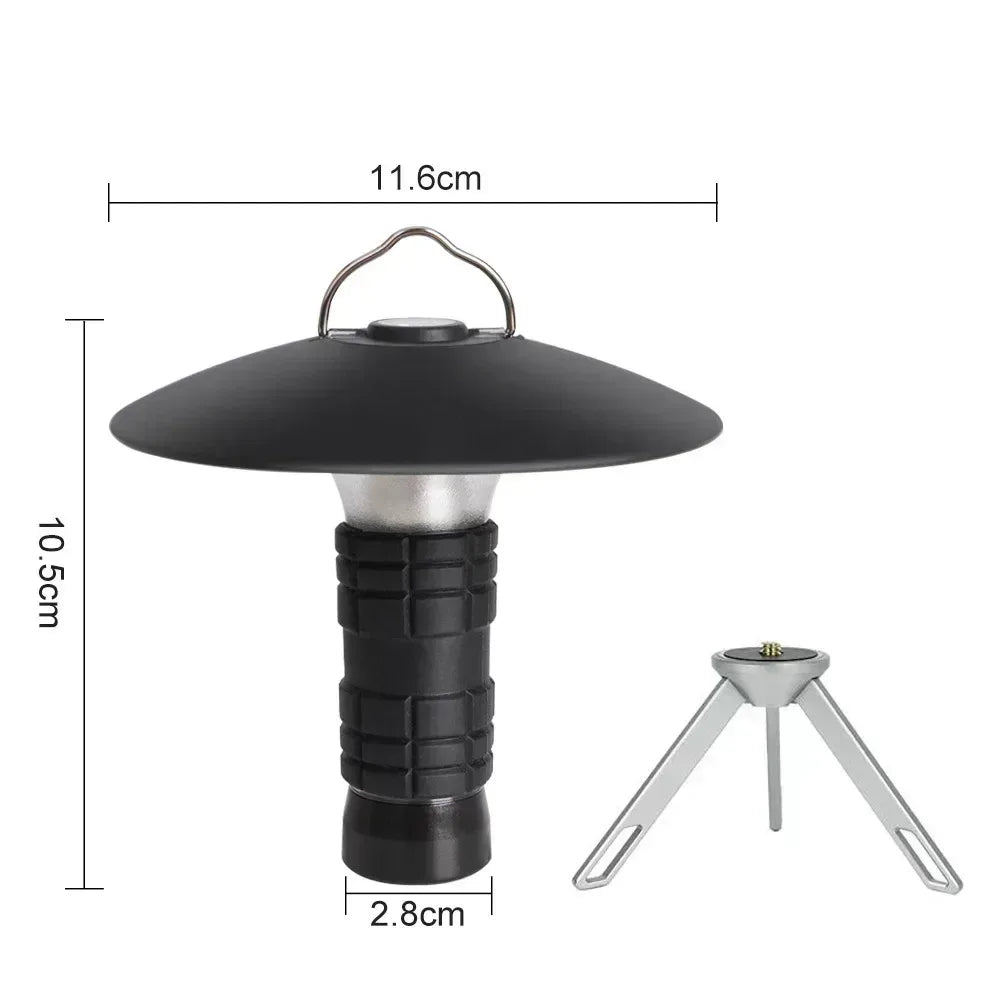 Portable Rechargeable Camping Lantern With Tripod Bracket Mount - Urbizia