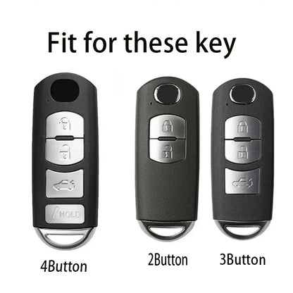 New TPU Car Key Case For Mazda 2 3 6 Demio Atenza Axela CX-5 CX5 CX-3 CX7 CX-9 3 4 CX30 2016 2017 2018 2019 Key Cover 3 4 Button
