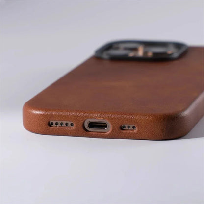Luxury Retro Leather MagSafe Magnetic iPhone Case