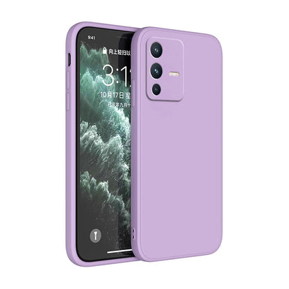 Soft Square Liquid Silicone Case for VIVO V23 Pro V23E V23Pro 5G Luxury Original Camera Protection Couples Cover Ultrathin Funda
