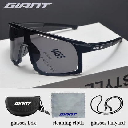 Giant cycling sunglasses Sports Glasses Riding Eyewear Mountain Bike Road Bicycle Outdoor Lenses With Case  Women Men