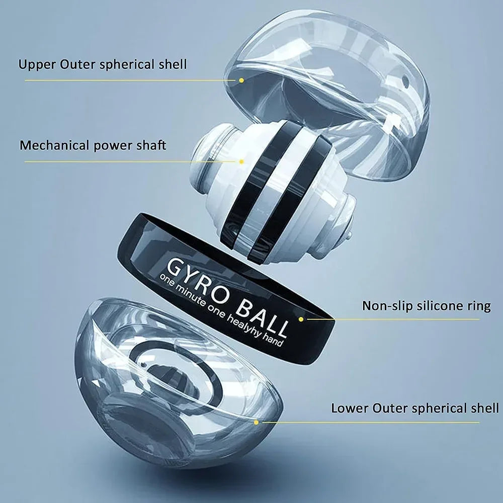 Self-Starting Wrist Gyro Ball Power Trainer Forearm Exerciser - Wrist Strengthening Device for Arm And Finger Muscle Training - Urbizia