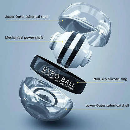 Self-Starting Wrist Gyro Ball Power Trainer Forearm Exerciser - Wrist Strengthening Device for Arm And Finger Muscle Training - Urbizia