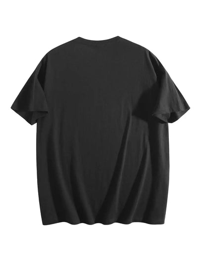 1pcs T Shirt for Men Summer 100% Cotton Short Sleeve Breathable Casual Hip-Hop Y2k tops Running Top Solid Color Man Clothes