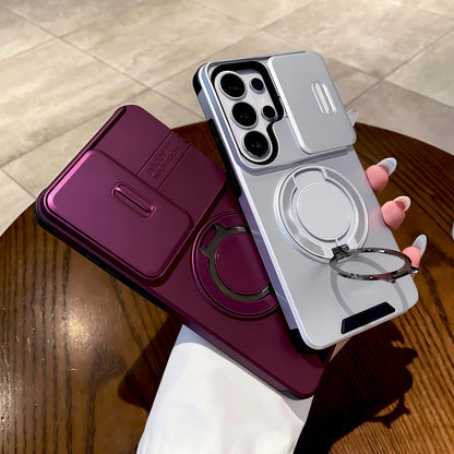 Shockproof Armor Case For Samsung Galaxy S26 S25 S24 S23 Ultra Plus FE A57 A37 A17 A27 A56 A36 A16 A55 A15 A54 5G 4G Stand Cover