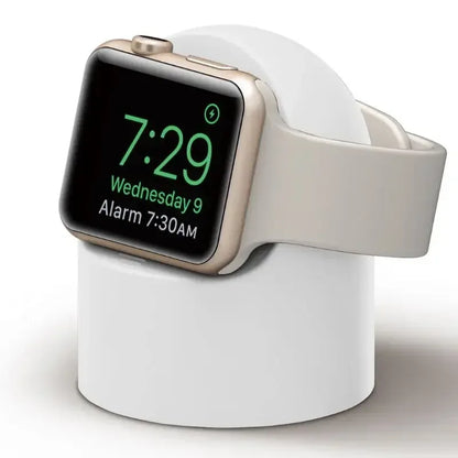 Charger Stand For Apple Watch Series Ultra/8/SE2/7/6/SE/4/3 49mm/45mm/44mm/42mm/41mm/40mm/38mm Durable Silicone Nightstand Mode - Urbizia