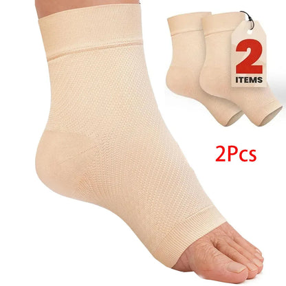 1Pcs Ankle Compression Sleeve,Plantar Fasciitis Braces,Open Toe Compression Socks for Swelling,Sprain,Neuropathy,Foot Arch Sup