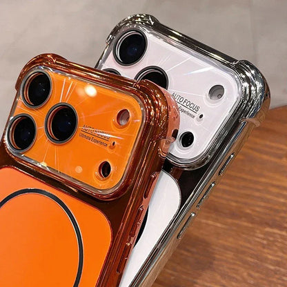 Aurora Plating Airbag MagSafe iPhone Shockproof Case