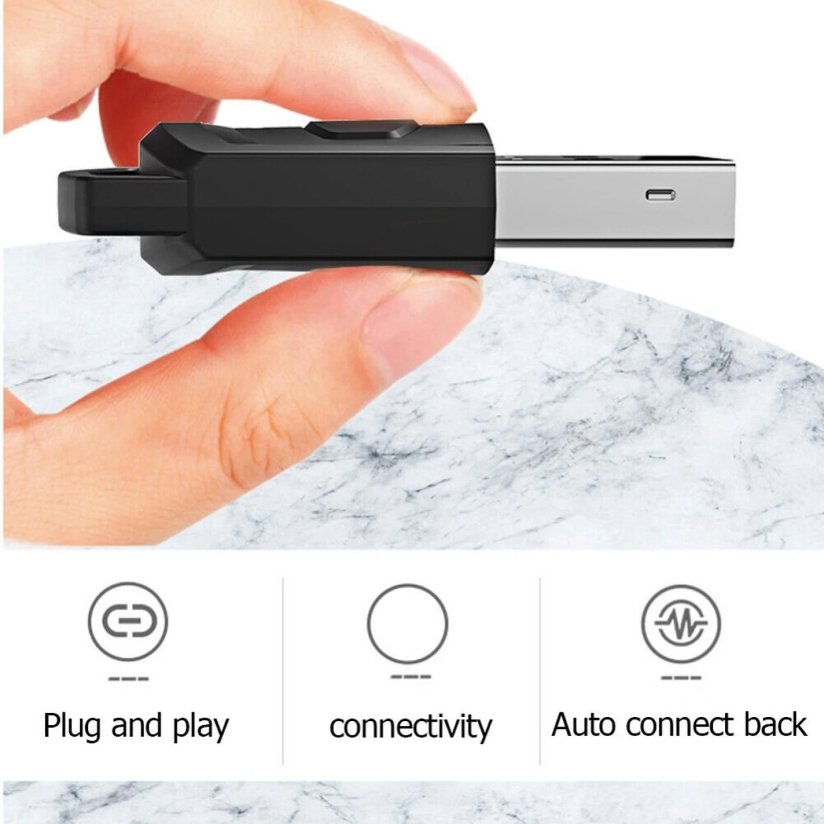 Bluetooth 5.0 Wireless Game Audio Headphone Receiver Adapter For PS4 PS5 Game Console PC USB Dongle Audio Transmitter