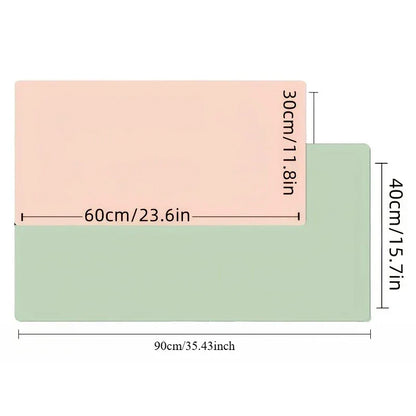 Large Faux Leather Waterproof Mouse Pad Desk Mat