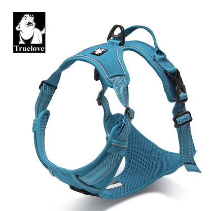 Truelove Pet Harness Fashionable Nylon Durable Dog Harness Reflective Breathable Padded Training Vest Luxury Pet Accessories