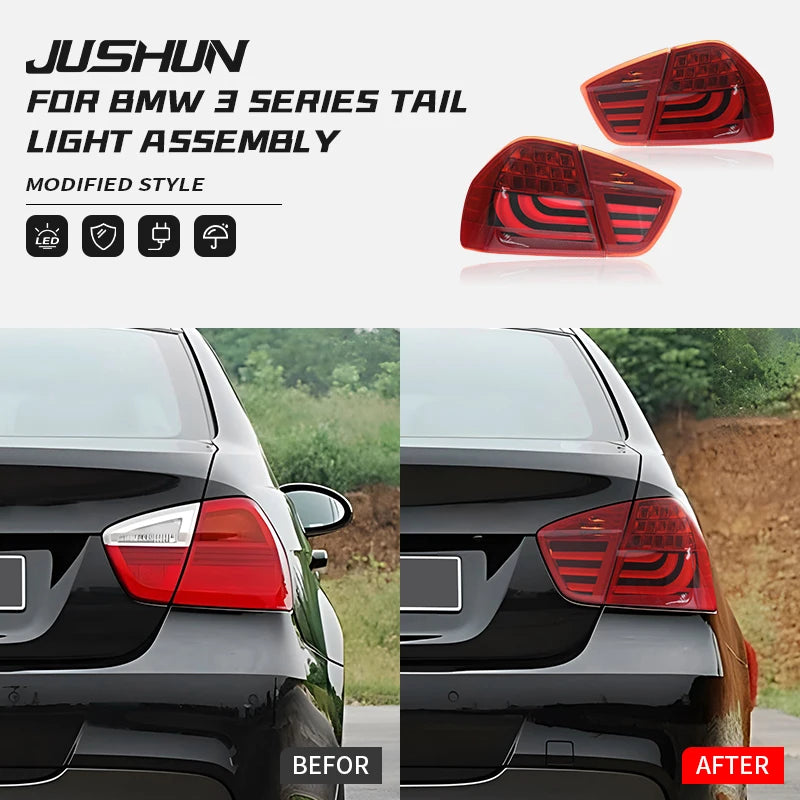 Car Tail Light Assembly For BMW 3 Series E90 2005-2008 Tail Lamp Brake Light Dynamic Turn Signal Tail Lamps Plug and Play LED Taillights