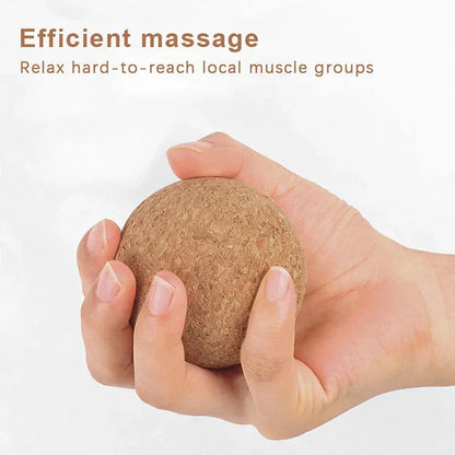 Cork Massage Ball Back Massage Foot Massager Yoga Ball Tension Release Therapy Myofascial Ball Relax Muscles Trigger Point - Urbizia