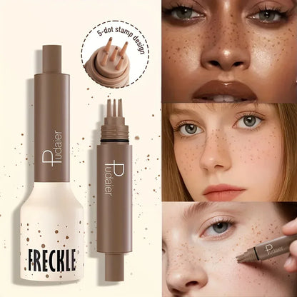 Freckle Stamp Makeup Pen Waterproof, Natural Look Dot Freckles, Long Lasting, Sweatproof, Beginner Friendly - Urbizia