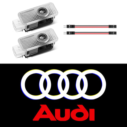 Car LED Door Lamps Welcome Projector Lights for Audi Sline RS Quattro