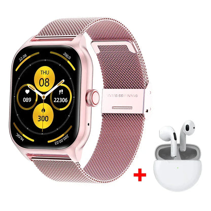 LEMFO LT10 Smart Watch 2024 Android Gift Bluetooth Call Smartwatch 2024 Touch Dial Music Fitness Tracker Sports Watches - Urbizia