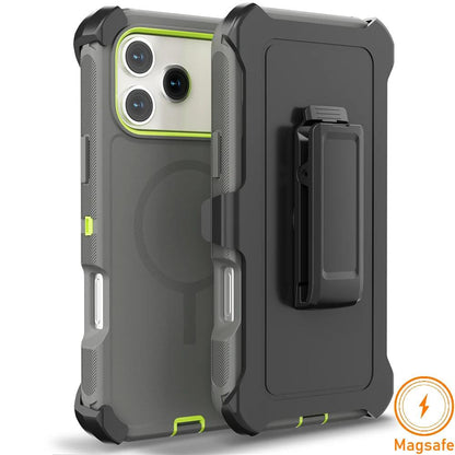 Armor Defender Magnetic iPhone Case with Belt Clip – MagSafe Compatible